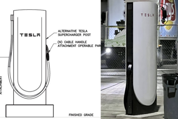 Tesla показала новые зарядные станции V4 Supercharger